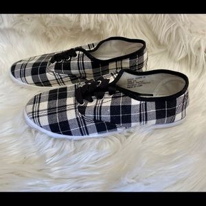 Like New Plaid Sneakers